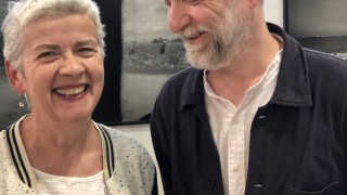 Après le dialogue en public à Photo Doc, détente. C'est Michaël Serfaty qui prend la photo.